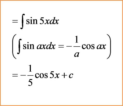 Integral Trigonometri Sinus Dan Cosinus De Eka