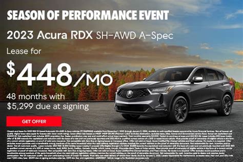 New Vehicle Specials Acura Of Ocean