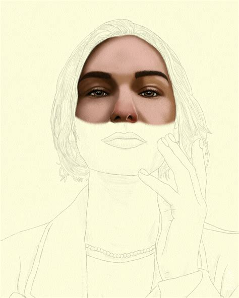 Model Portrait Sketch By Oz Galeano On Behance