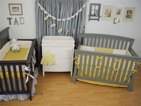 Golden Yellow Crib Bedding For Twins Grey Crib Bedding Crib Bedding