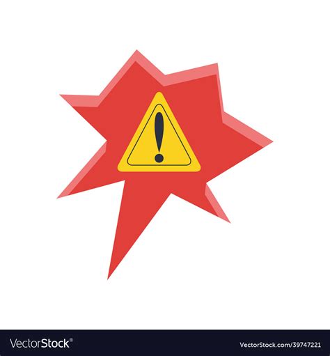 Warning alert sign Royalty Free Vector Image - VectorStock