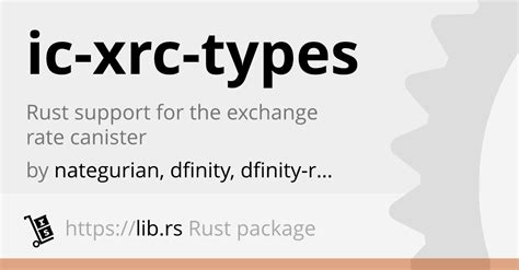 Ic Xrc Types Unregulated Finances In Rust Lib Rs