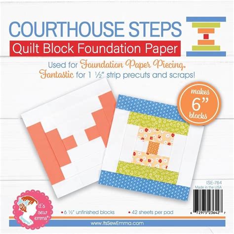 Courthouse Steps 6 Quilt Block Foundation Paper It S Sew Emma In