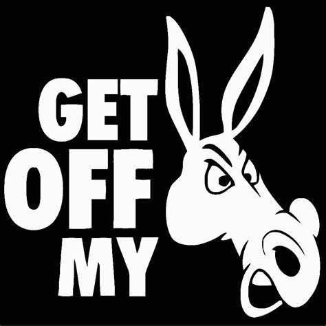 Get Off My Ass Sticker For Car Window Funny Vinyl Decal Pro Sport