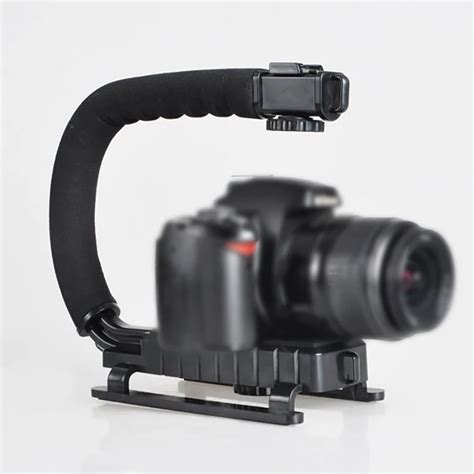 Camera Flash Bracket Holder Steady Grip Video Handle Handheld