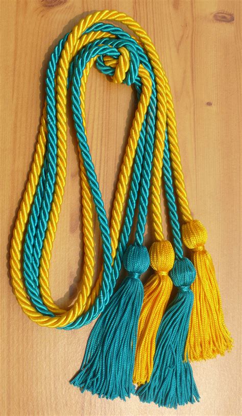 Gold and Teal Double Cord - Double Cords - Honor Cords - from ...