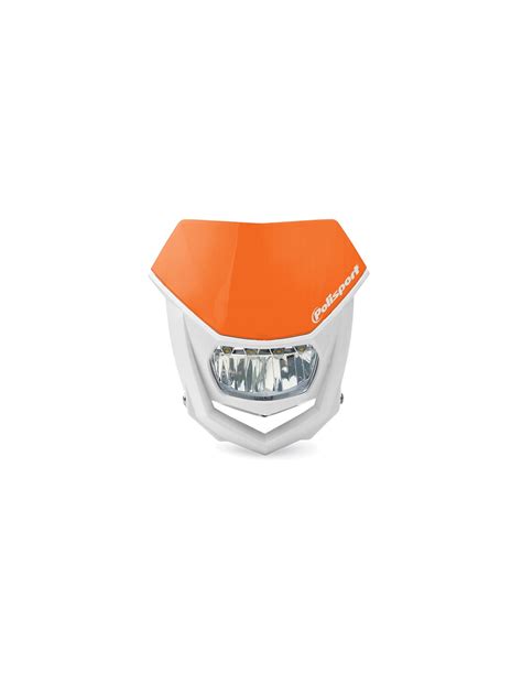 Faro Polisport Halo Led Naranja Blanco