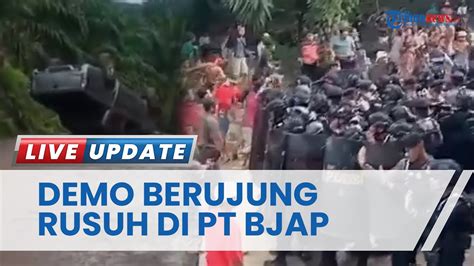 Demo Berujung Rusuh Di Seruyan Kalteng 3 Orang Terluka Hingga Mobil