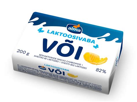 Безлактозное сливочное масло Alma 82% 200 г | Valio