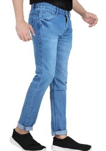 Slim Fit Plain Men Denim Jeans Navy Blue At Rs Piece In New Delhi