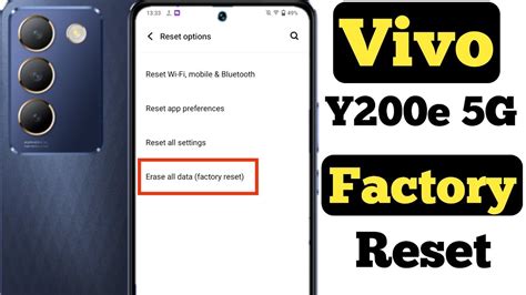 How To Factory Reset Vivo Y200e 5G Vivo Y200e 5G Ko Factory Reset