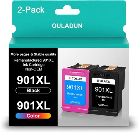 Amazon OULADUN 901 Ink Cartridges Remanufactured Ink Cartridge