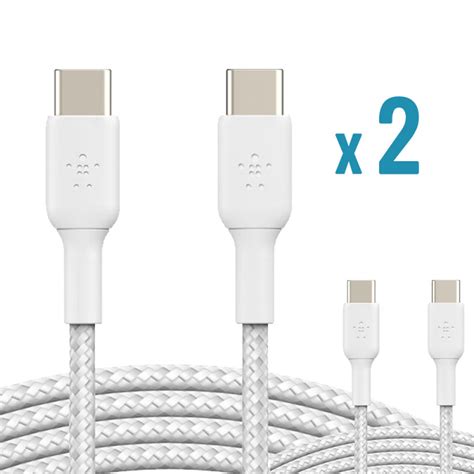 Pack De X Cable Charge Synchro Usb C Vers Usb C M Renforc Et