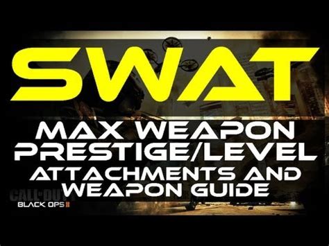 Black Ops 2 SWAT Max Prestige Level Gun Guide By Product Shard YouTube