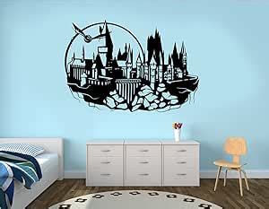 Hogwarts Adhesivo de vinilo para pared diseño de castillo de Harry