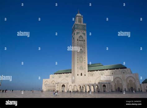 Vista De La Mezquita Hassan Ii En Noviembre En Casablanca Capital