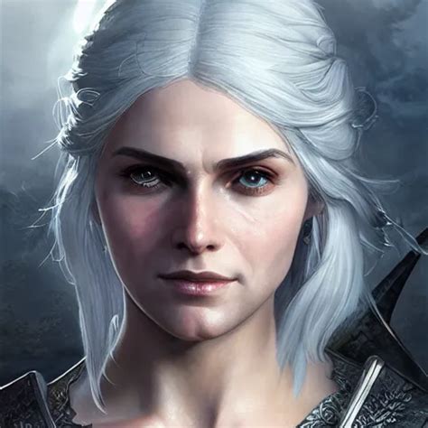 Closeup Of Cirilla From The Witcher D D Fantasy Stable Diffusion