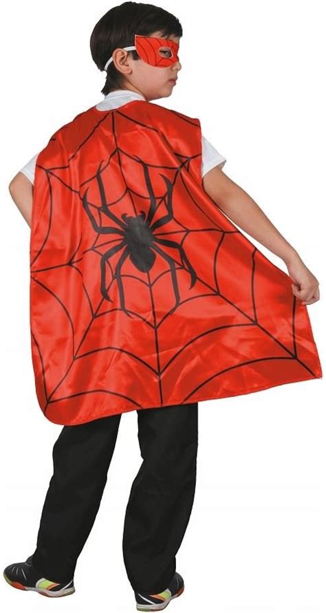 Strój Pająk Spiderman Peleryna Maska 110 120cm Ceny i opinie Ceneo pl