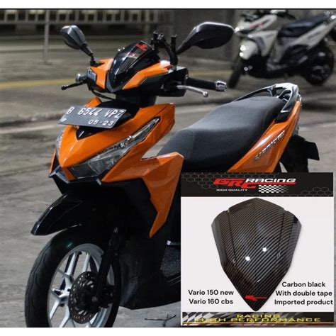 Jual Visor Variasi Vario 125 150 Led Old New Bahan Akrilik Warna Carbon