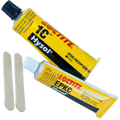 Loctite 1c Hysol Epoxi Patch Adhesive Resin And Hardener 2 Tubes 42 Oz