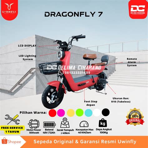 Jual Sepeda Listrik Uwinfly Dragonfly Df Uwinfly Dragon Fly