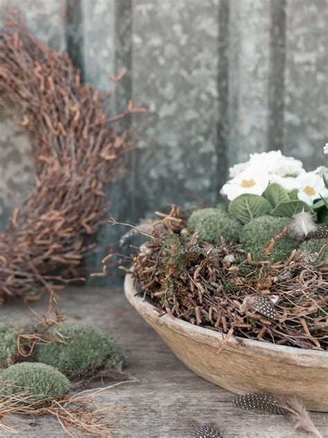 DIY Frühlingsdeko Kranz aus Zweigen binden Schritt für Schritt Anleitung