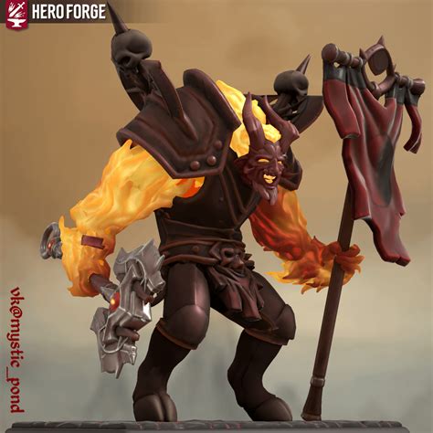 Homm5 Archdevil Orc Warrior And Grim Rider From Mm Elemental Guardians