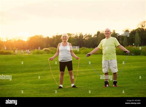 Mature Woman Skipping Rope High Resolution Stock Photography And Images Alamy