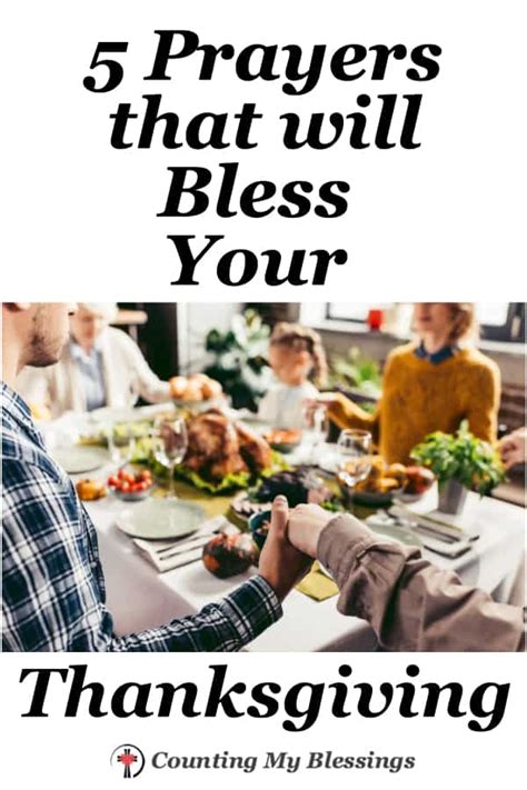 5 Prayers that will Bless Your Thanksgiving - Counting My Blessings