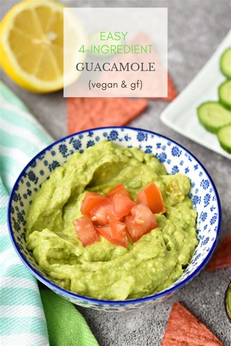 Woman In Real Life Easy 4 Ingredient Guacamole Recipe Vegan Gluten Free