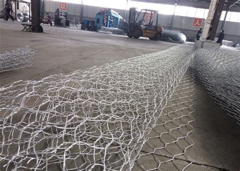 Double Twist Hexagonal Woven Gabion Wire Mesh Heavy Zinc Coated