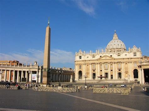 El Obelisco De La Plaza San Pedro Del Vaticano Roma