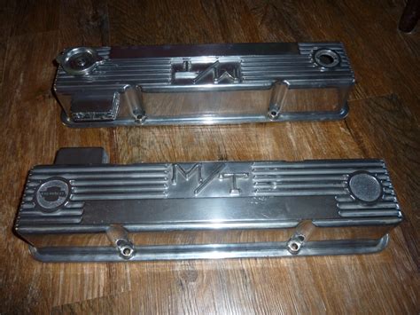 SBC Mickey Thompson Valve Covers Ans Rare Breathers