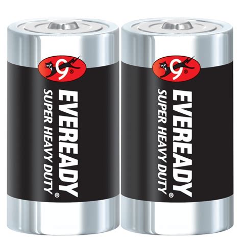 Eveready V Super Heavy Duty Size Battery Black And Silver