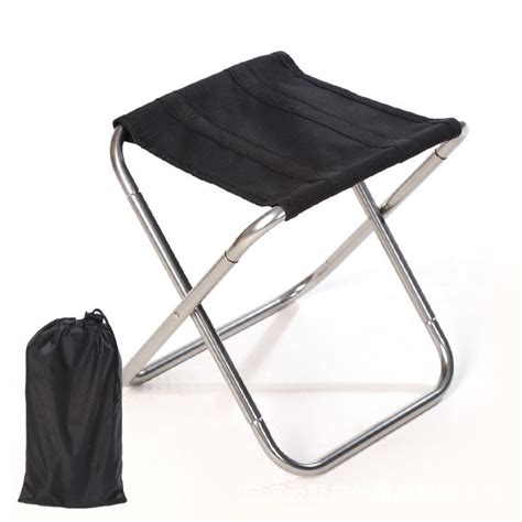 Chaise Tabouret Pliante Portable Gris Campkar Shop