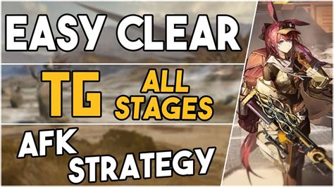 All Tg Stages Challenge Mode Afk Easy Strategy Arknights Youtube