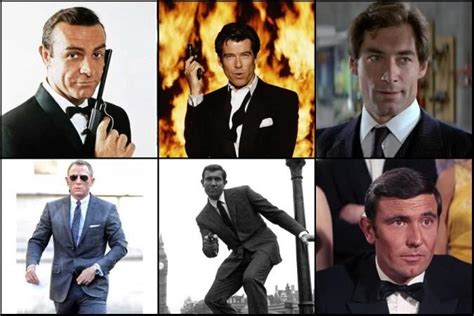 60 Years Of James Bond From Sean Connery To Roger Moore And Daniel