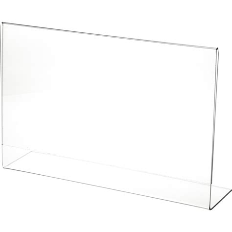 Plymor Clear Acrylic Sign Display Literature Holder Angled 11 W X