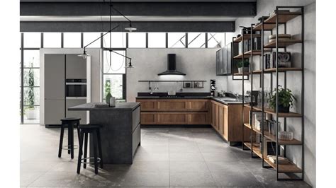 Cucina Moderna Evolution Decorativo Rovere Land E Laminato Di Scavolini