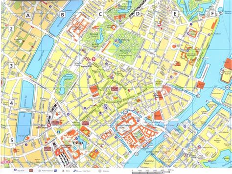 Copenhagen Downtown With Index Map Copenhagen Dk • Mappery