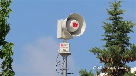 Tinley Park IL Federal Signal 2001 130 Siren Test Full Alert