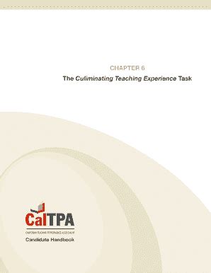 Fillable Online Ctc Ca Culminating Teaching Experience Fax Email Print