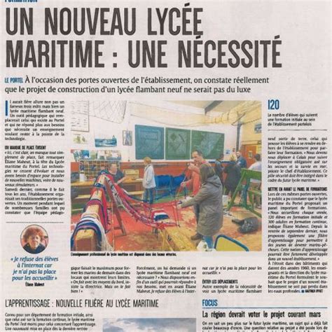 Article Portes Ouvertes Lyc E Maritime De Boulogne Sur Mer