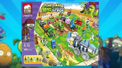 Lego Plants Vs Zombies PVZ Pastoral Battle Brick Sets Unbox Build