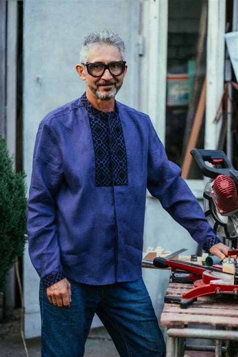 Вишиванка чоловіча фіолетова з чорною вишивкою ME13 | Embroidery ...