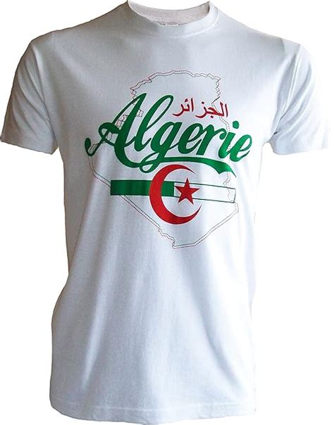 T Shirt Algerie Football Supporter Algeria Taille Adulte Homme Xxl