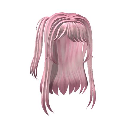 Long Anime Hair With Pigtail In Pink Roblox Item Rolimon S