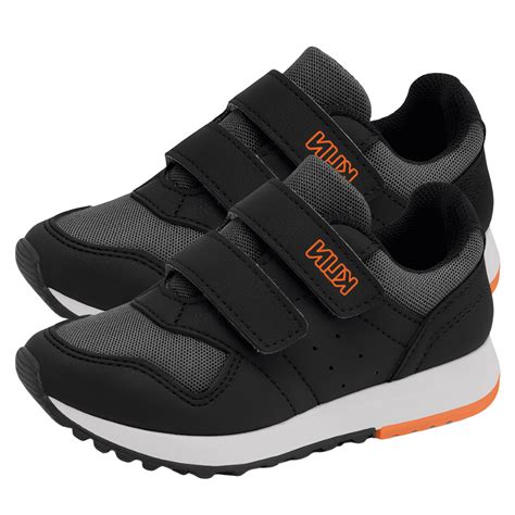 T Nis Infantil Klin Mini Walk Preto E Laranja