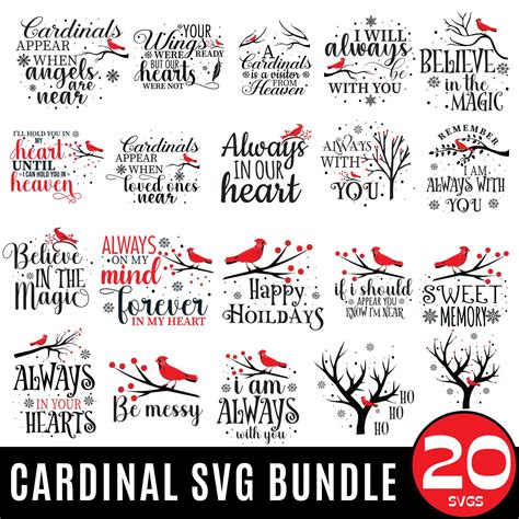 Cardinal Svg Cardinal Memorial Quote Plotter Svg Christmas Cardinal