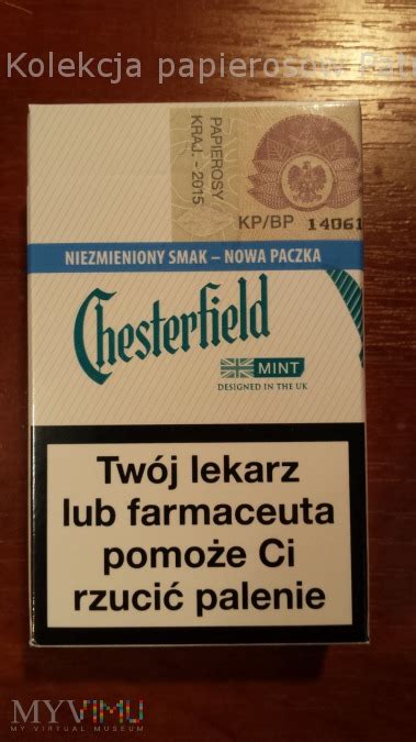 Papierosy Chesterfield Mint W Kolekcja Papieros W Patricco W Myvimu